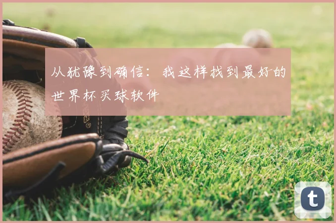 从犹豫到确信：我这样找到最好的世界杯买球软件
