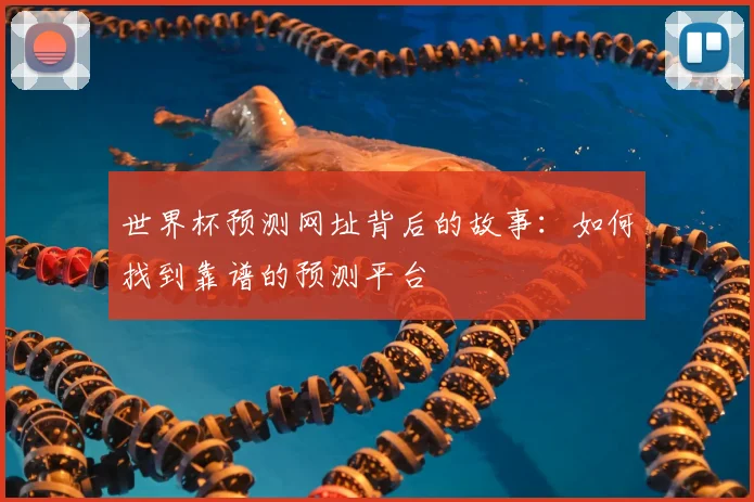 世界杯预测网址背后的故事:如何找到靠谱的预测平台